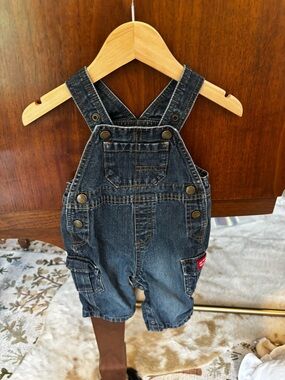 Vintage Old Navy Dark Blue Denim Baby Overalls